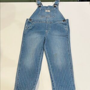 Oshkosh B’gosh - 3T overalls, pastel stripes